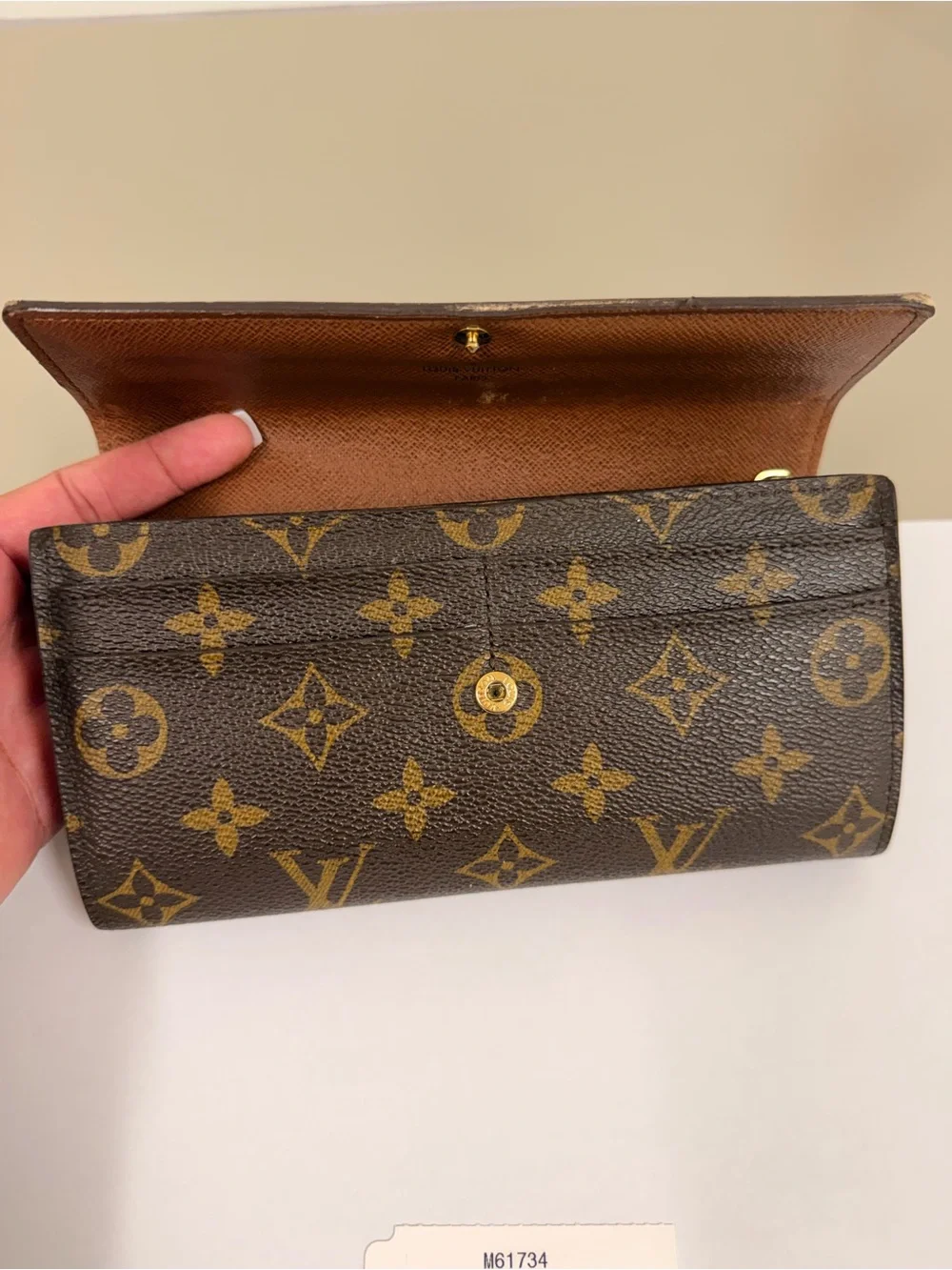 Louis Vuitton Monogram Canvas Continental Wallet in Brown and Gold